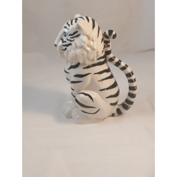 Ringling Bros Barnum & Bailey Circus WHITE TIGER Lidded Stein Mug Cup 2 set - Picture 11 of 12